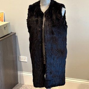 Long Faux Fur Vest